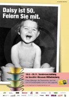 Plakat: Daisy ist 50. Feiern Sie mit.